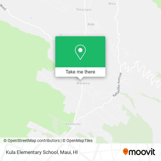 Mapa de Kula Elementary School