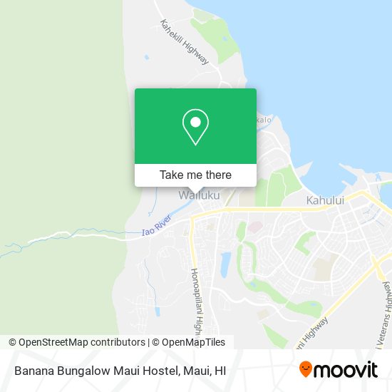 Banana Bungalow Maui Hostel map