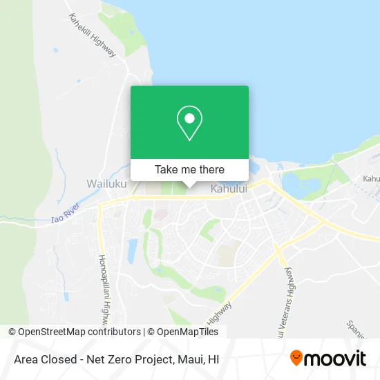 Area Closed - Net Zero Project map