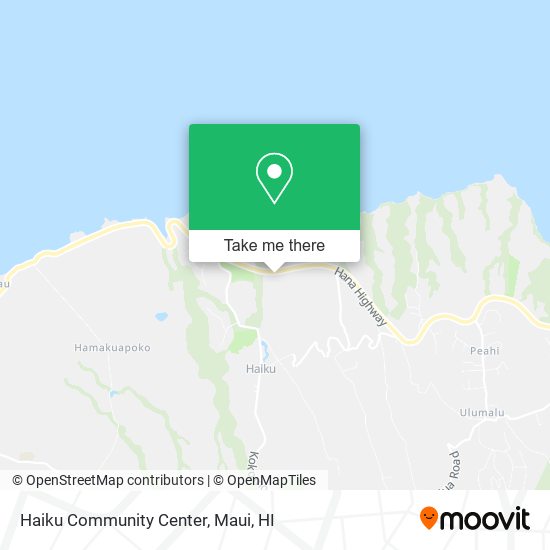 Haiku Community Center map