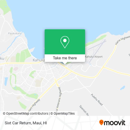 Mapa de Sixt Car Return