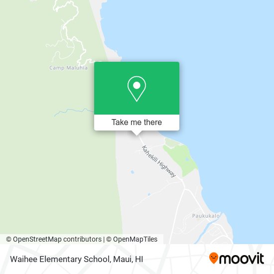 Waihee Elementary School map