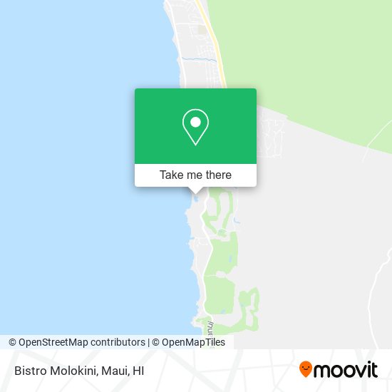 Bistro Molokini map