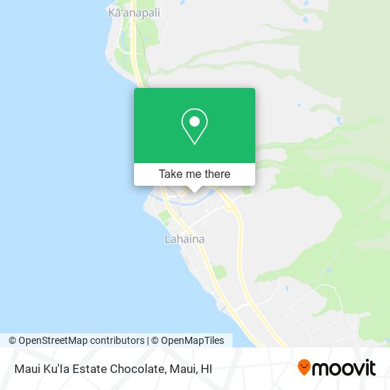 Mapa de Maui Ku'Ia Estate Chocolate