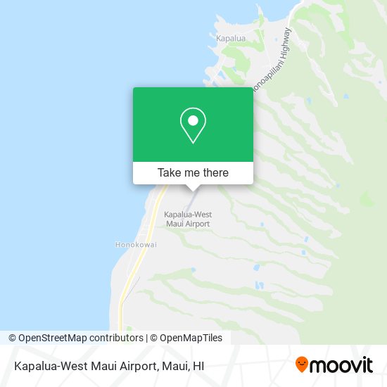 Mapa de Kapalua-West Maui Airport