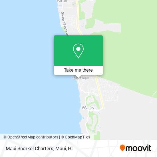 Maui Snorkel Charters map