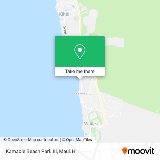 Mapa de Kamaole Beach Park III