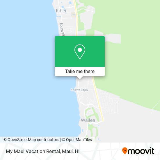 My Maui Vacation Rental map