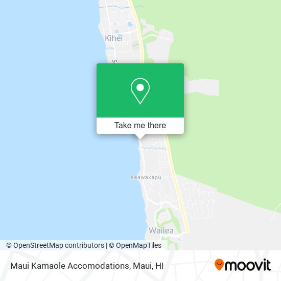 Mapa de Maui Kamaole Accomodations