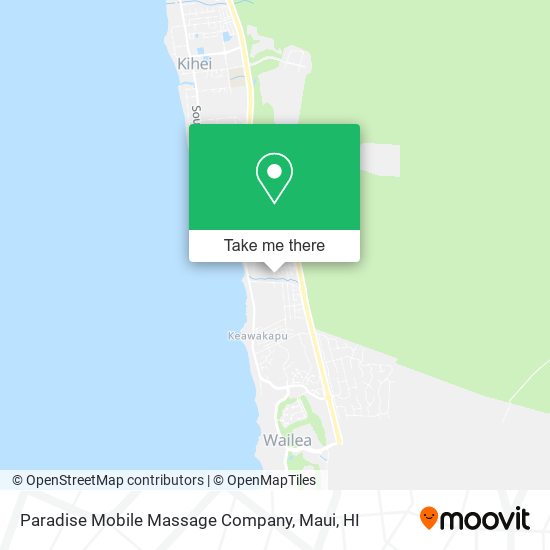 Paradise Mobile Massage Company map