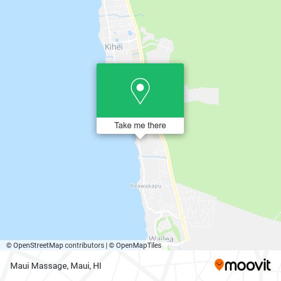 Mapa de Maui Massage