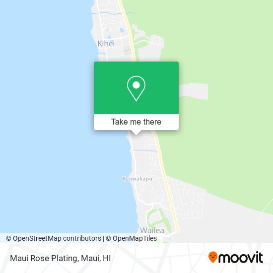 Mapa de Maui Rose Plating