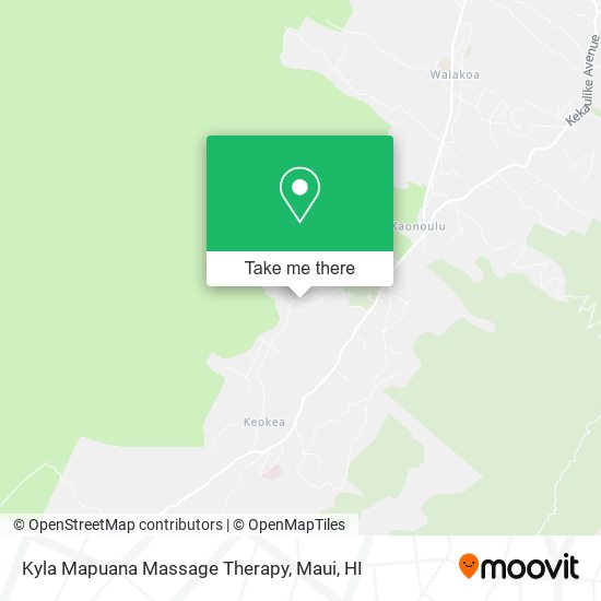 Kyla Mapuana Massage Therapy map