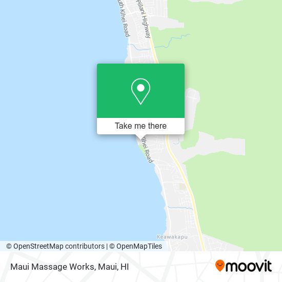 Maui Massage Works map