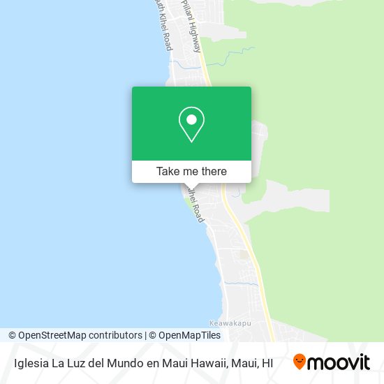 Iglesia La Luz del Mundo en Maui Hawaii map