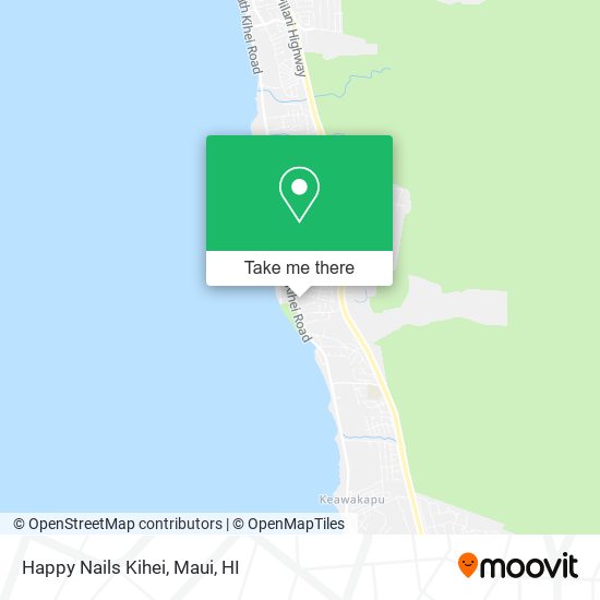 Mapa de Happy Nails Kihei