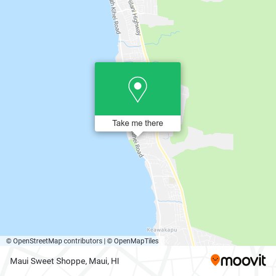 Mapa de Maui Sweet Shoppe