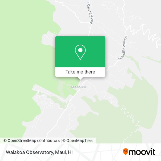 Mapa de Waiakoa Observatory