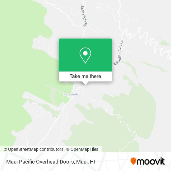 Mapa de Maui Pacific Overhead Doors