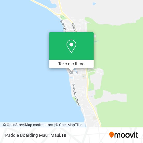 Paddle Boarding Maui map