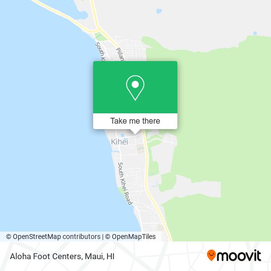 Aloha Foot Centers map