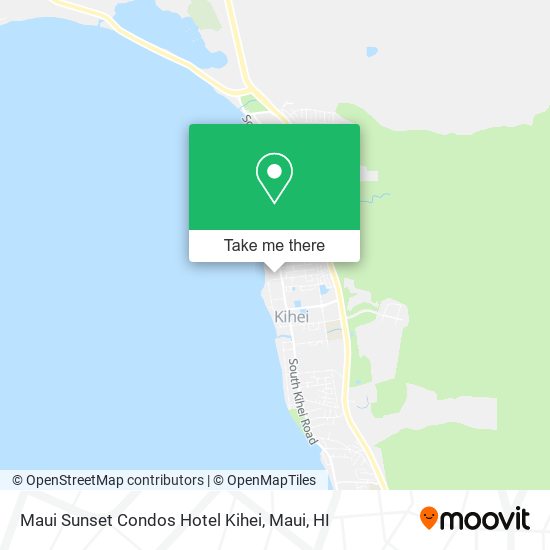Mapa de Maui Sunset Condos Hotel Kihei