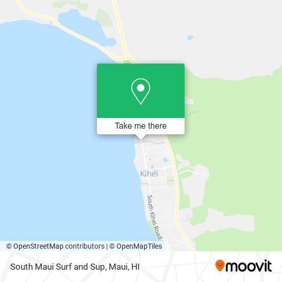 South Maui Surf and Sup map