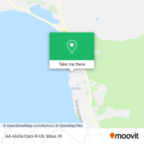 AA Aloha Cars-R-US map