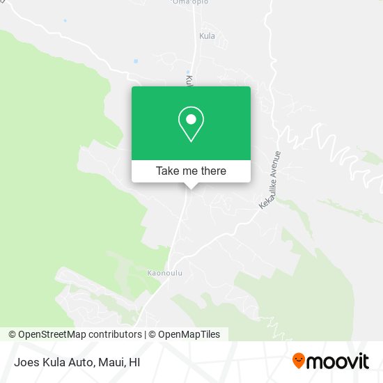 Mapa de Joes Kula Auto