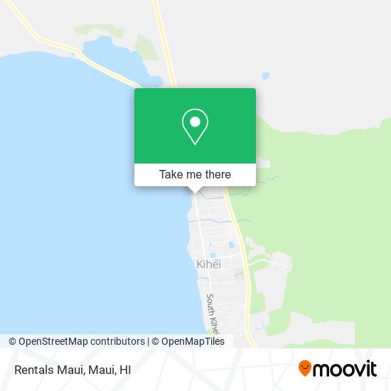 Rentals Maui map