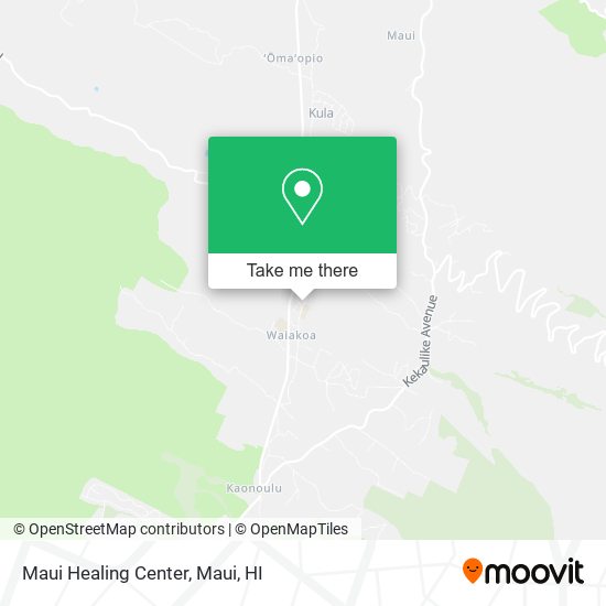 Maui Healing Center map