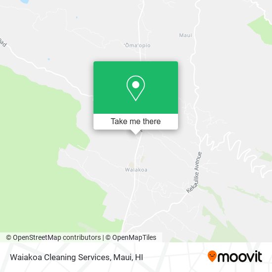 Waiakoa Cleaning Services map