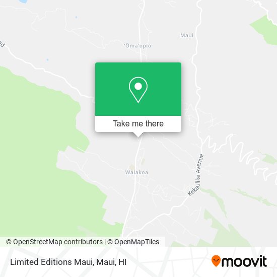 Limited Editions Maui map