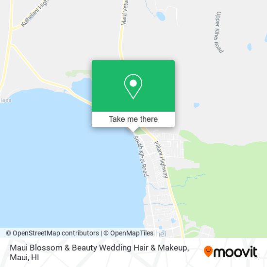 Mapa de Maui Blossom & Beauty Wedding Hair & Makeup