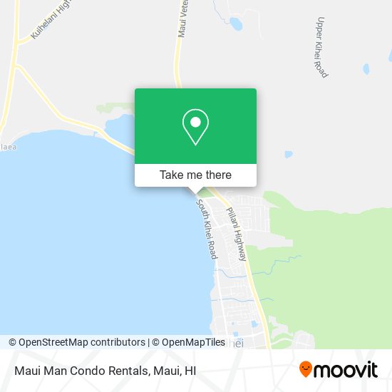 Maui Man Condo Rentals map
