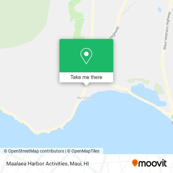 Maalaea Harbor Activities map