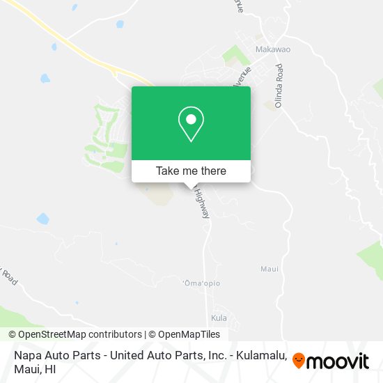 Napa Auto Parts - United Auto Parts, Inc. - Kulamalu map