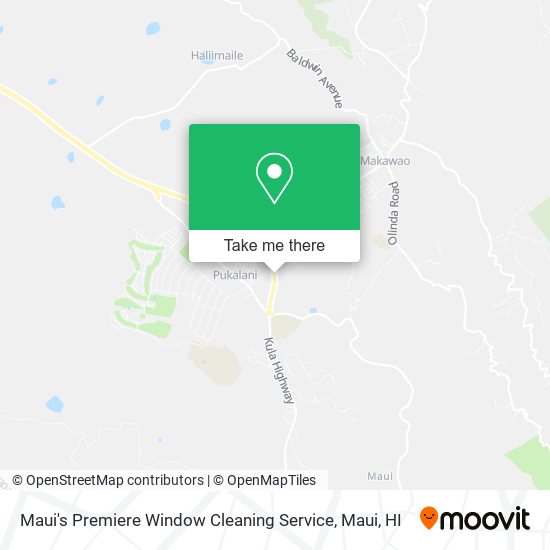 Maui's Premiere Window Cleaning Service map