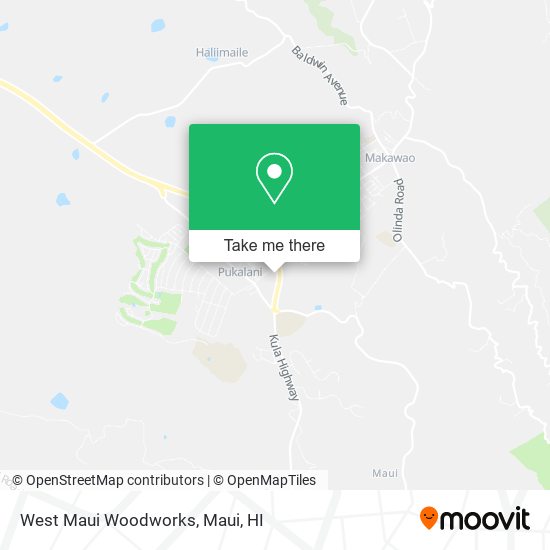 West Maui Woodworks map