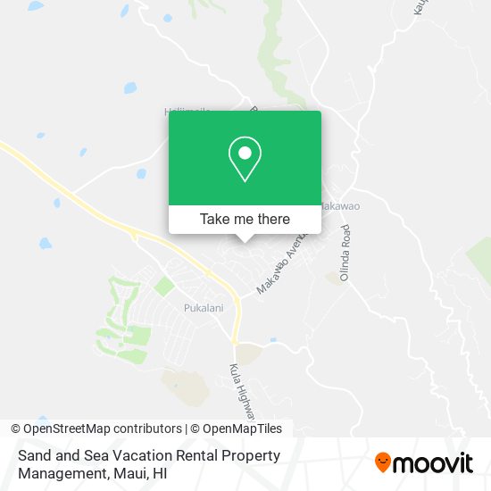 Sand and Sea Vacation Rental Property Management map