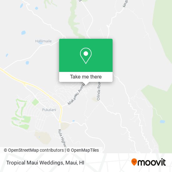 Mapa de Tropical Maui Weddings