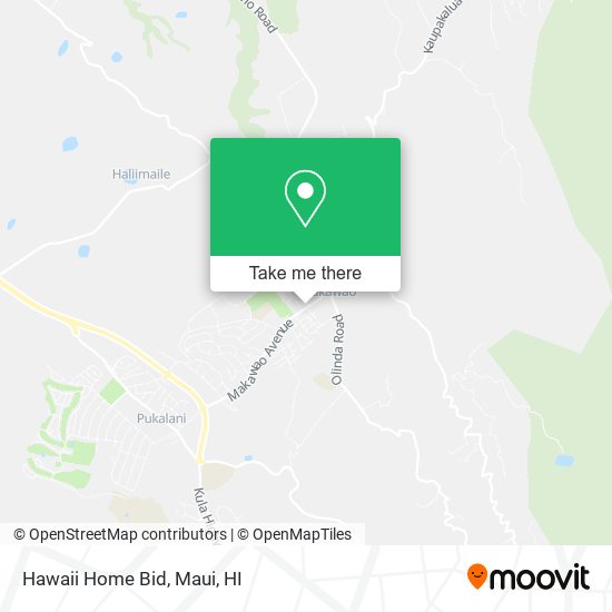 Mapa de Hawaii Home Bid