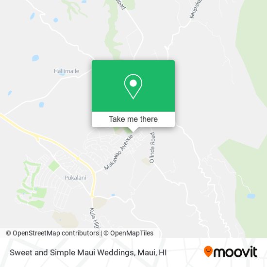Sweet and Simple Maui Weddings map