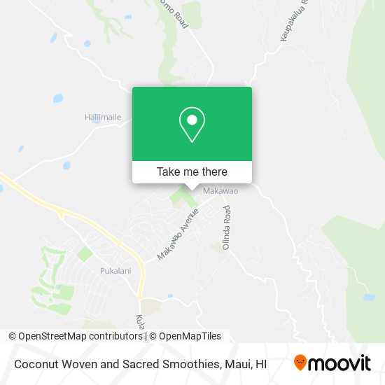 Coconut Woven and Sacred Smoothies map