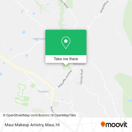 Mapa de Maui Makeup Artistry