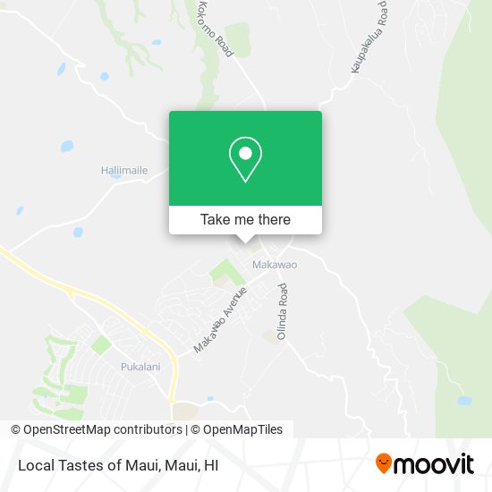 Mapa de Local Tastes of Maui