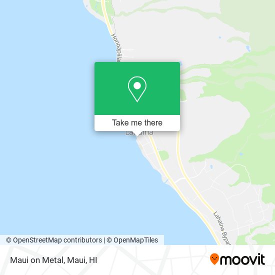 Mapa de Maui on Metal