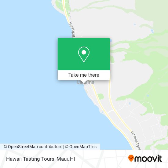 Mapa de Hawaii Tasting Tours