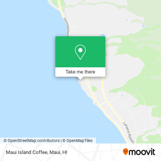 Mapa de Maui Island Coffee