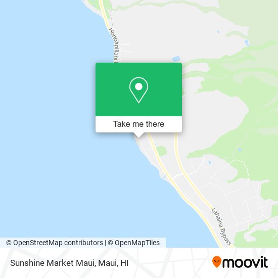 Sunshine Market Maui map